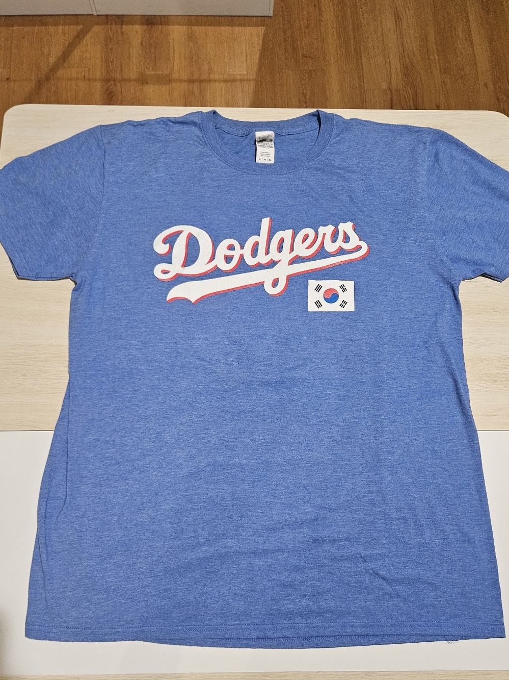 Gildan Los Angeles Dodgers Hyun Jin Ryu #99 Korea Night T-Shirt Blue Sz XL